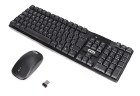 KIT TECLADO + MOUSE SEM FIO KNUP KP-2063 PRETO