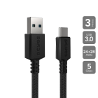 CABO USB 3.0 PARA USB-C PCYES 3M NYLON CBPY003P