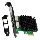 PLACA DE REDE PCI-E 2 PORTAS GIGABIT PCYES LOW  LC1000-2P PROFILE