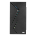 GABINETE GAMER VINIK TWIN EDGE LATERAL ACRILICO S/FONTE PRETO GGTEACBK