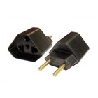 ADAPTADOR DE TOMADA 3 PINOS PADRAO NOVO 15A 250V PRETO