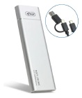 GAVETA M.2 NVME KNUP USB-C/USB KP-HD812/N PRATA