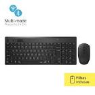 KIT TECLADO + MOUSE SEM FIO BLUETOOTH/WIRELESS RAPOO 8200T