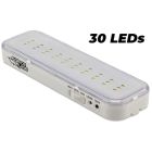 LUZ DE EMERGENCIA BIVOLT C/ 30 LEDS FORCELINE COD0587 BRANCO 110/220V BIVOLT