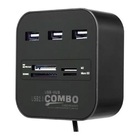 HUB USB 2.0 KNUP 1 X 3 PORTAS + LEITOR DE CARTAO HB-T58