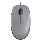 MOUSE USB LOGITECH SILENT CINZA M110