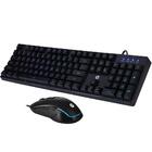 KIT TECLADO + MOUSE COM FIO HP PRETO LED KM200