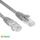PATCH CORD CAT 5E 1.5MTS CINZA