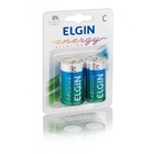 PILHA ALCALINA ELGIN C LR14 (BLISTER C/2)