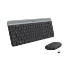 KIT TECLADO + MOUSE SEM FIO LOGITECH SLIM MK470