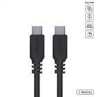 CABO DADOS USB-C (TIPO-C )PCYES PARA USB-C (TIPO-C) 2M PUCP-2