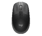 MOUSE SEM FIO LOGITECH PRETO/CINZA M190