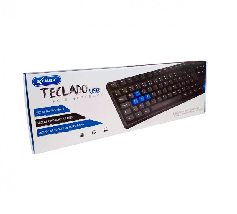 Teclado Usb Knup Preto Kp 2044 Company Informatica