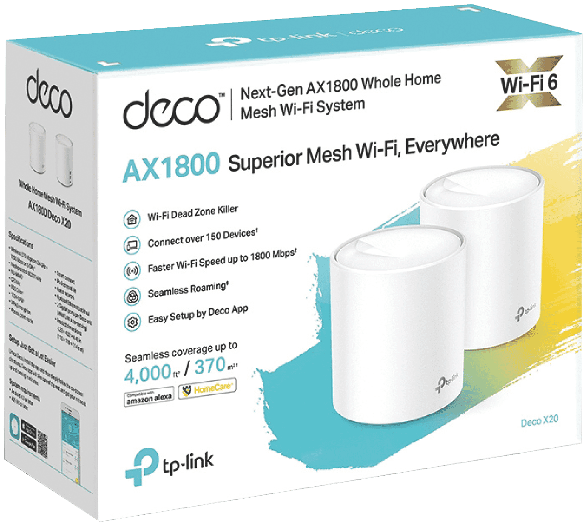 未開封❣ TP-Link Deco X20 Wi-Fi 6システム 2パック - 通販